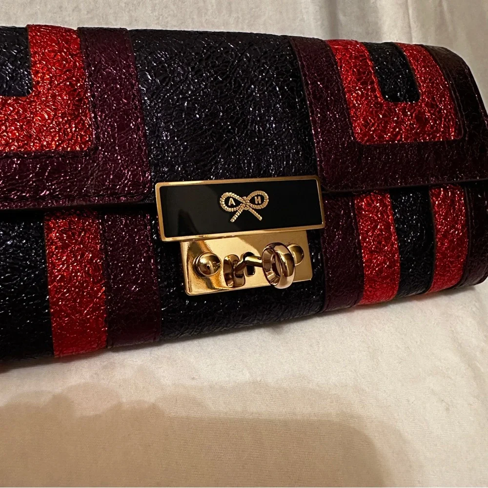 Anya Hindmarch Metallic Multicolor Ceramic Effect Leather Continental Wallet - Picture 13 of 14